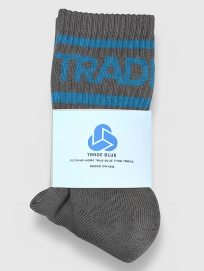 Trade Blue Block Sock