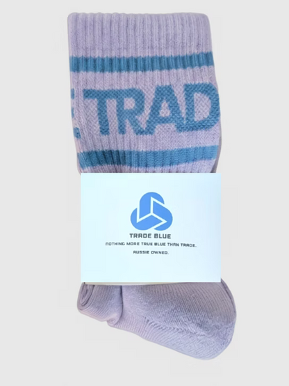 Trade Blue Block Sock