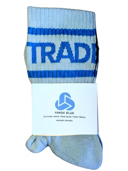 Trade Blue Block Sock