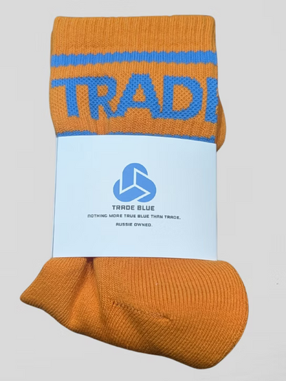 Trade Blue Block Sock