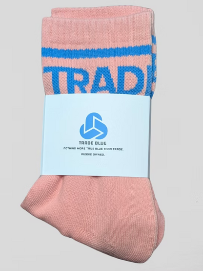 Trade Blue Block Sock